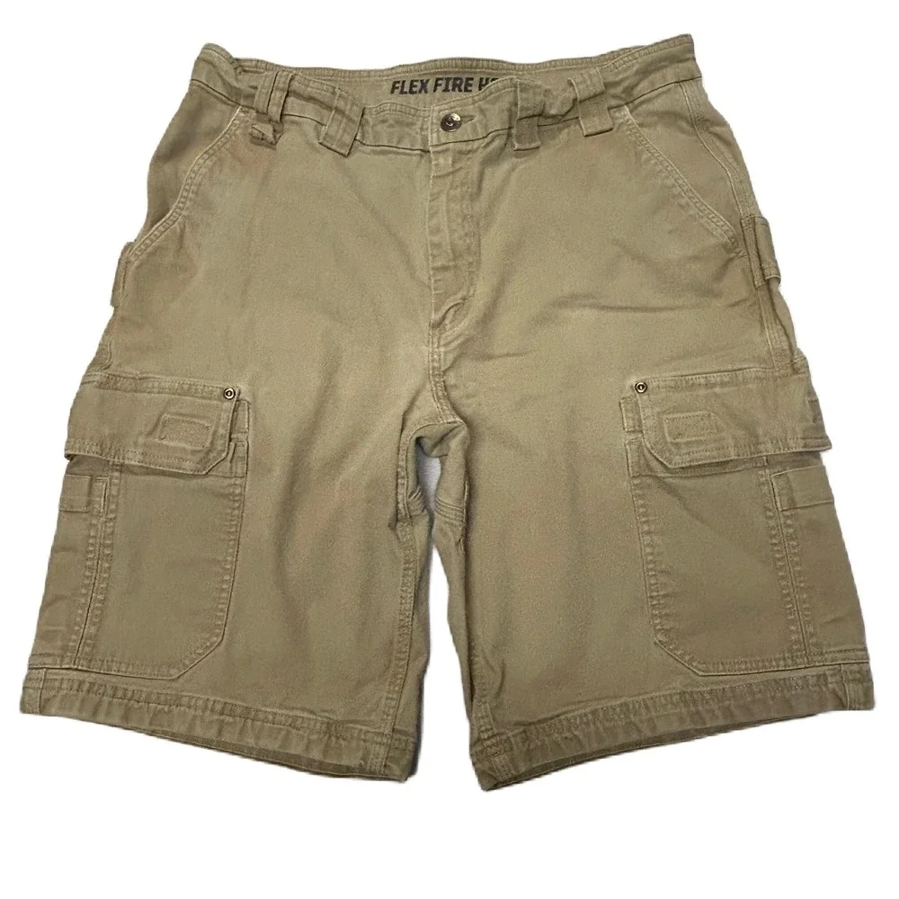 Duluth Trading Co Flex Fire Hose Cargo Shorts Mens 38 11